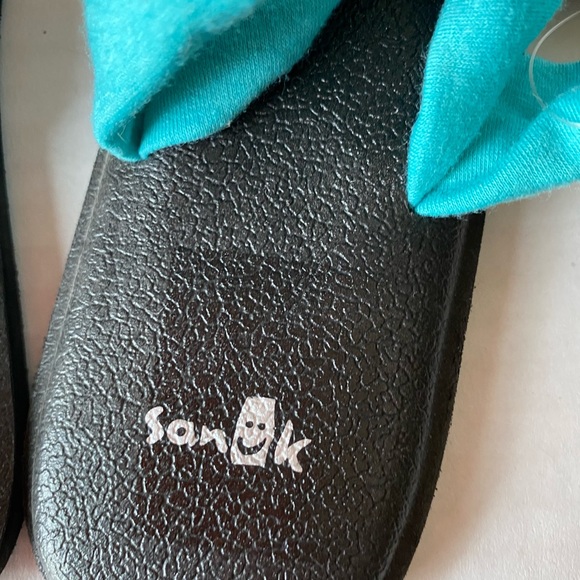 NWT Sanuk Yoga Triangle Sandals Turquoise Size 10 SW11050 - Picture 8 of 13